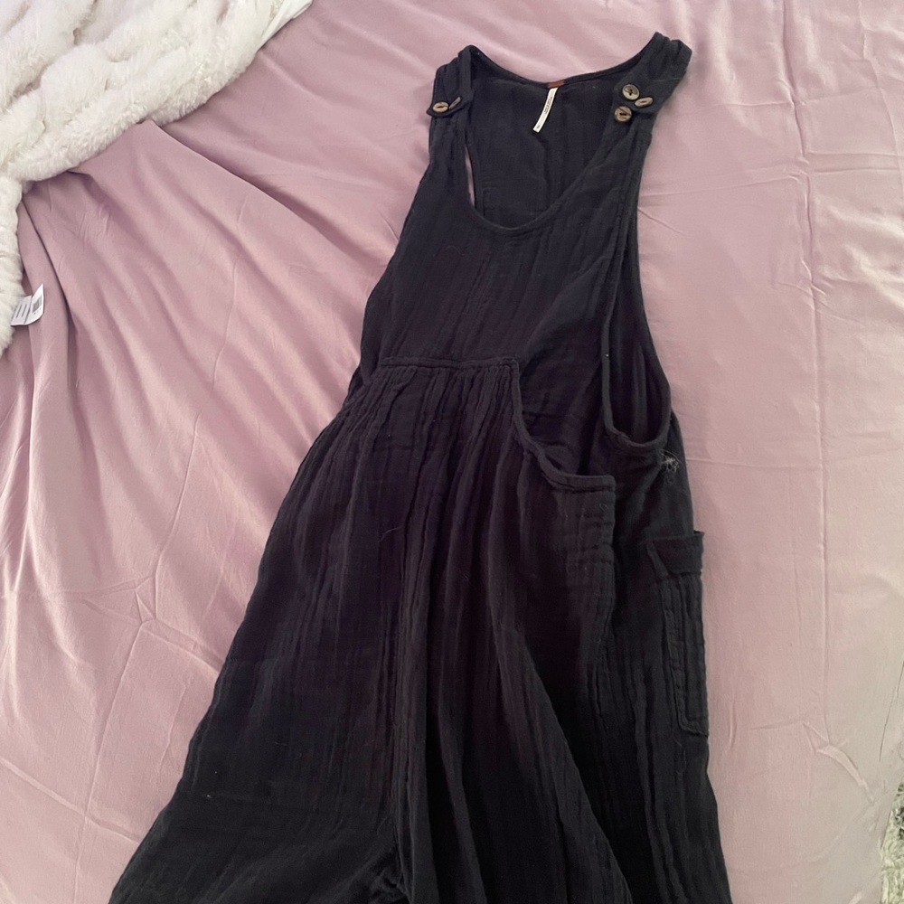 Free people linen overalls